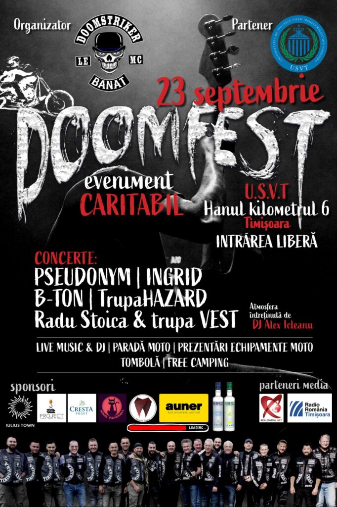 Motocicliștii vin în sprijinul Spitalului Clinic Militar de Urgență ”Dr. Victor Popescu” din Timișoara.