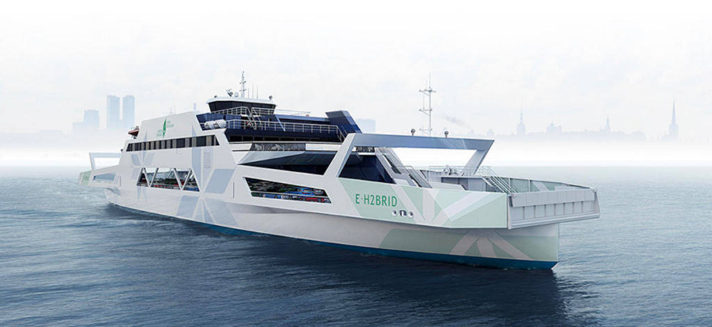 Estonia construieşte un feribot care va îmbina propulsia electrică pe baterii cu pilele de combustibil cu hidrogen